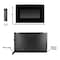 Hastings Home 36-inch Curved Electric Fireplace, Wall Mount/ Floor Stand, 10 LED Flame Colors (Black) 711205NQN - alternate 3